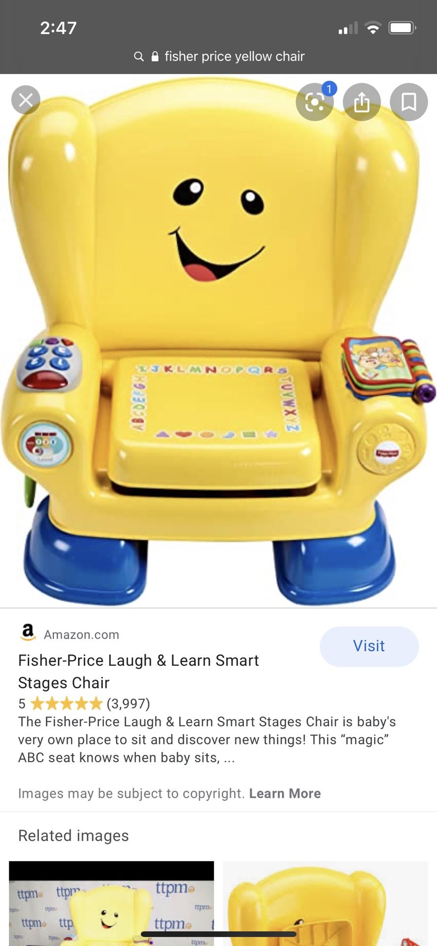 Fisher Price Laugh & Learn Smart Chair