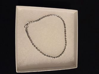 Margarita 925 Sterling Silver Bracelet 7.5" Elegant Shine