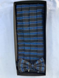 SILK CUMMERBUND WITH BOW TIE