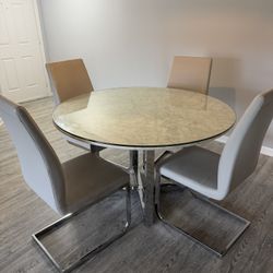 Round Marble Dinning table