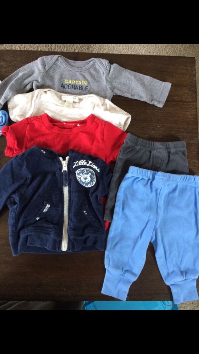 NB and 0-3month Baby Boy clothes Bundle