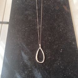 Sterling Silver Necklace with Sterling Silver Charm 