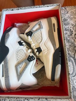 Air Jordan 4 White Cement Sneakers