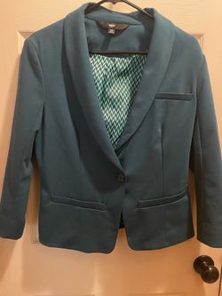 Mossimo Supply Co. Teal Shawl Collar Blazer