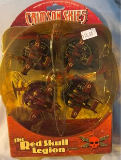 Crimson skies collectable  miniature game the red skull legion squadron