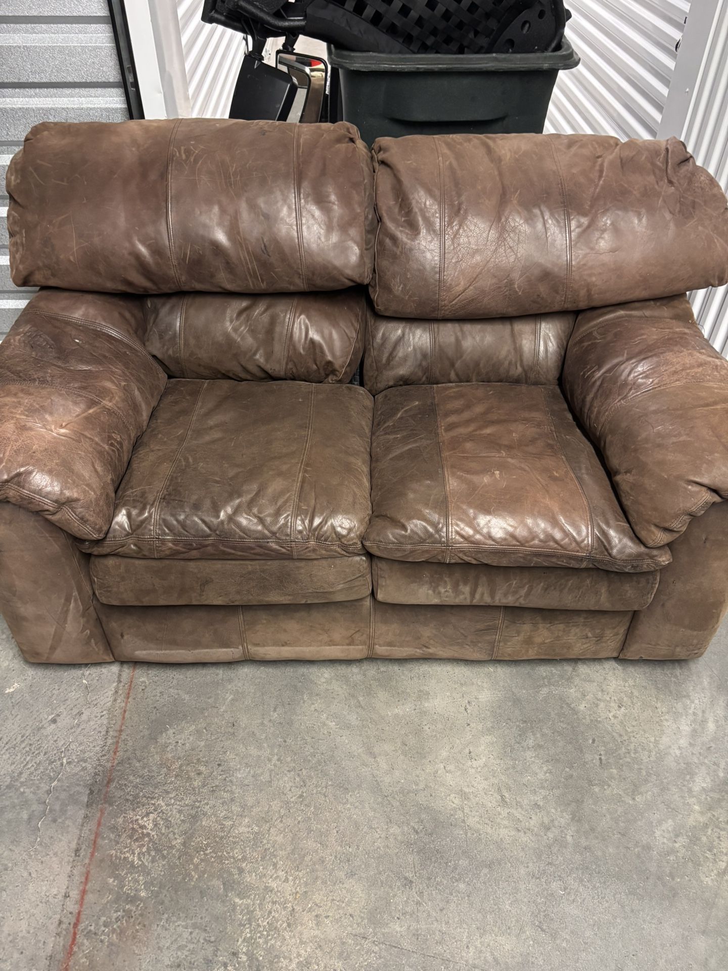 Leather couch