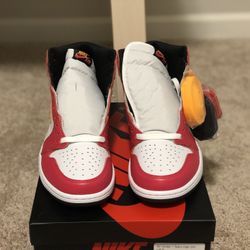 Air Jordan 1 Retro High OG Light Fusion Red Size 10