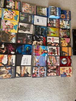 100 DVDs + Samsung Blu-Ray/DVD Player