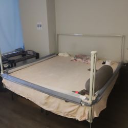 King size bed with free frame