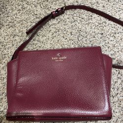 Kate  Spade Burgundy Purse 