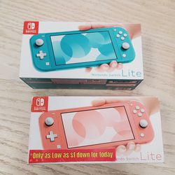 Nintendo Switch Lite - $1 Down Today Only