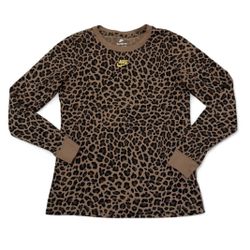 Nike Tee Women's Sportswear Cheetah Print Long-Sleeve shirt