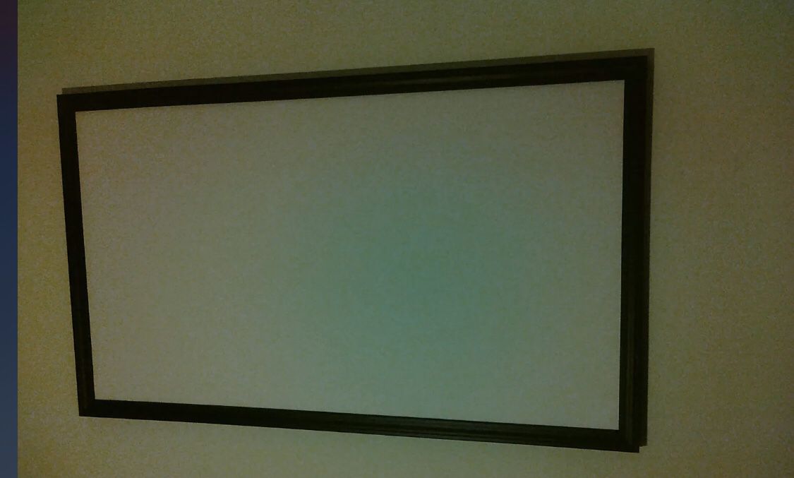 Fixed 90” projector screen