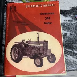 International 544 Tractor Operator’s Manual