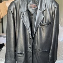 Almost New Leather Coat