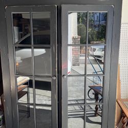 Crate & Barrel black cabinet