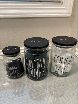 3 Rae Dunn jars