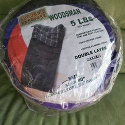 Rugged Exposure Woodsman 5lb Sleeping Bag 25°f  Size 34"x80"