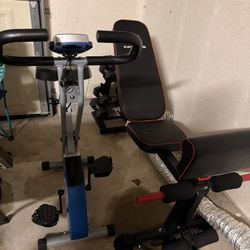 Work Out Bench And Bike 