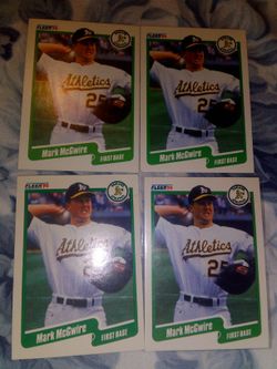 1990 Fleer Mark McGwire Baseball CÃ ard
