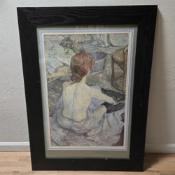 Toulouse Lautrec La Toilette Rousse Framed Poster 31x44" Impressionism
