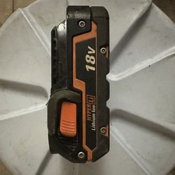 18v Rigid Drill Battery