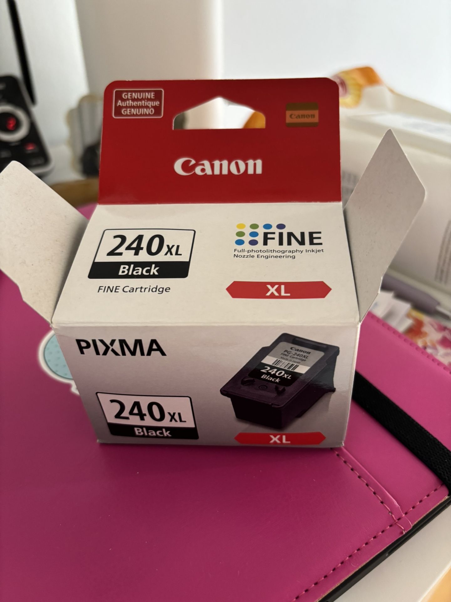 2 240XL Black Ink Cartridges For Canon Printer