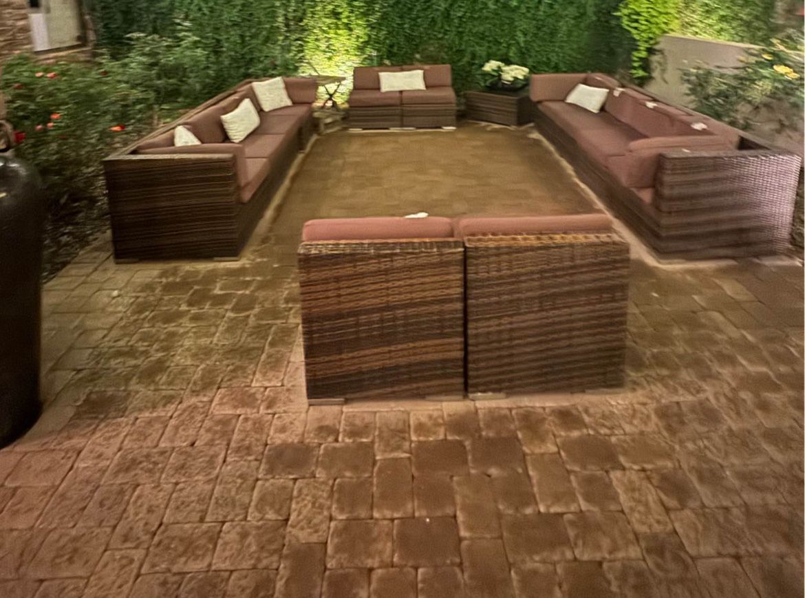 Heavy Duty Outdoor Extra Large Sectional Set 12 Pcs Free Delivery