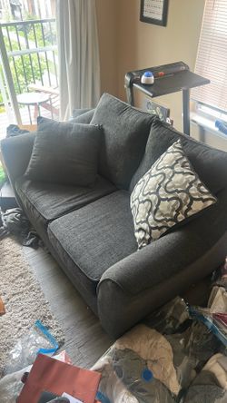 Loveseat, Charcoal Grey