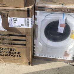 Whirlpool washer, gas dryer