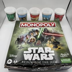 Star Wars Return Of The Jedi Monopoly And Cups 