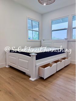 New full bed and mattress with drawers