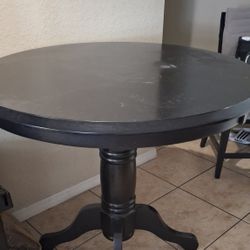 Wooden Black Table(No Chairs)