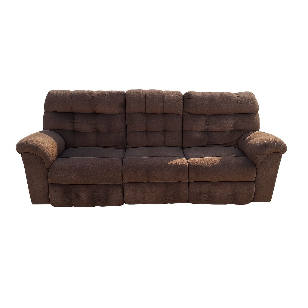 3-Seat Recliner Couch – Dual Recliners + Center Storage