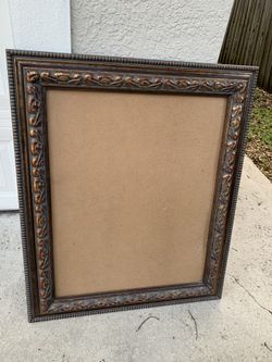 Antique Wooden Bronze Empty Frame