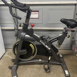 ✨New! CYCLACE EXERCISE BIKE STATIONARY, 330LBS CAPACITY - BLACK/STAINLESS STEEL