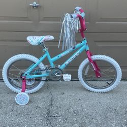 Ozone 500 Girl Blaze Bike 16” inch wheel Bicycle With Training Wheels 