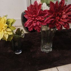 Vintage And Modern   Glass Vase Collection 7 Pieces Crate and Barrel  Art Form and  more