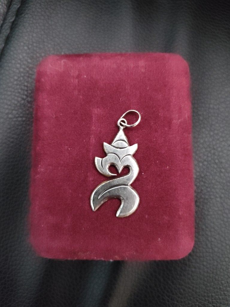 925 Silver Vintage Om Pendant