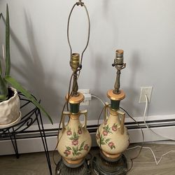 2 Vintage Lamps For Sale 