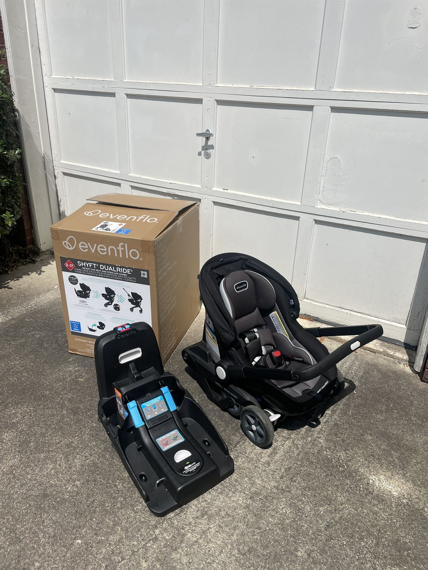 2 IN 1 Evenflo SHYFT DUALRIDE (Infant Car Seat & Stroller Combo)