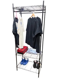 New Black Wire Shelving Unit  (Disassembled)