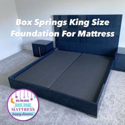 💥MEMORIAL DAY SALE OFFERS 💥 Box Springs King Size. New From Factory All Size. Same Day Delivery