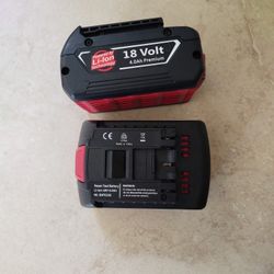 Battery For Bosch BAT610G 18v 4.0Ah, 5.0Ah