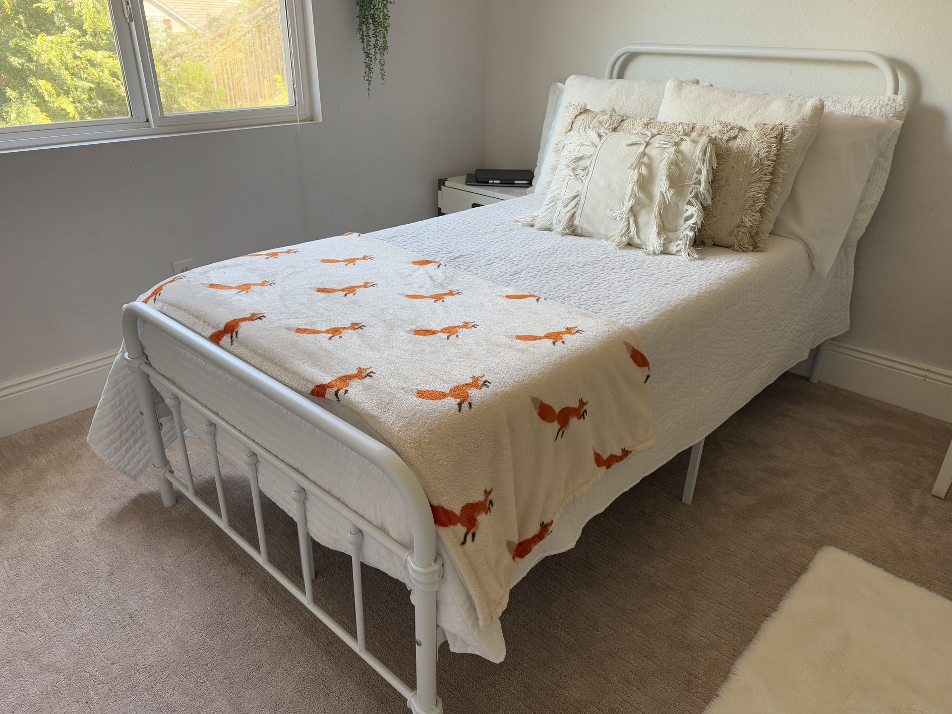 Twin Bed Frame with Mattress