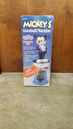 Mickey Mouse Gumball Machine, 2 feet tall, mint condition.