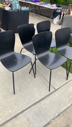 Chair Set Of 5 Black