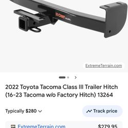 Toyota Tacoma New Hitch/Tow