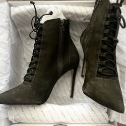 ALDO Suede Green Bootie 