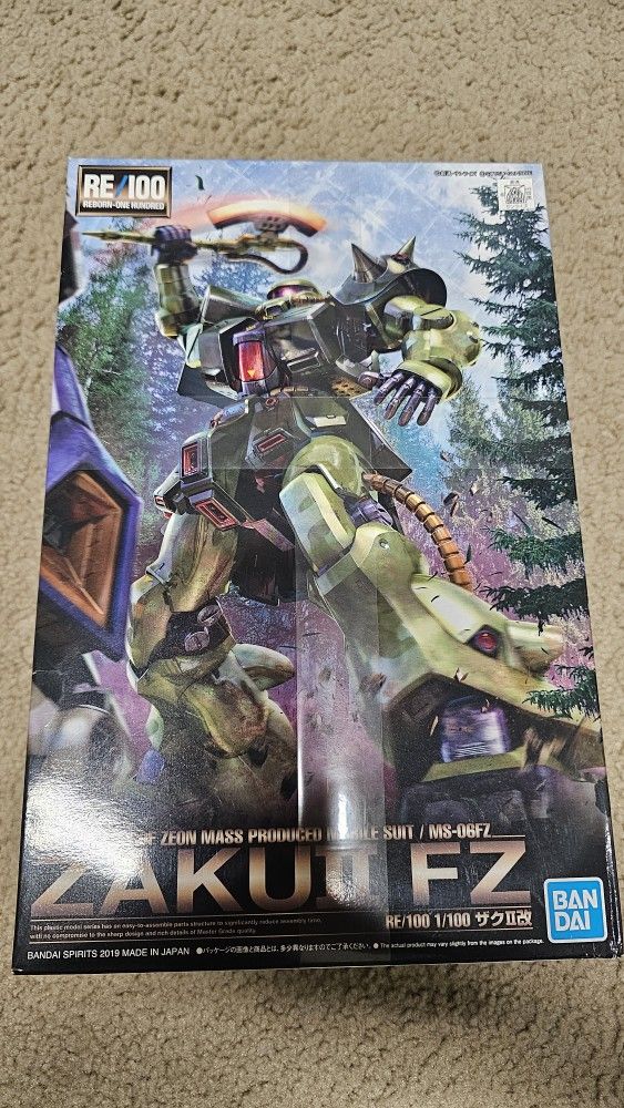Rare!!! BANDAI RE/100 1/100 MS 06FZ ZAKU II FZ Gundam